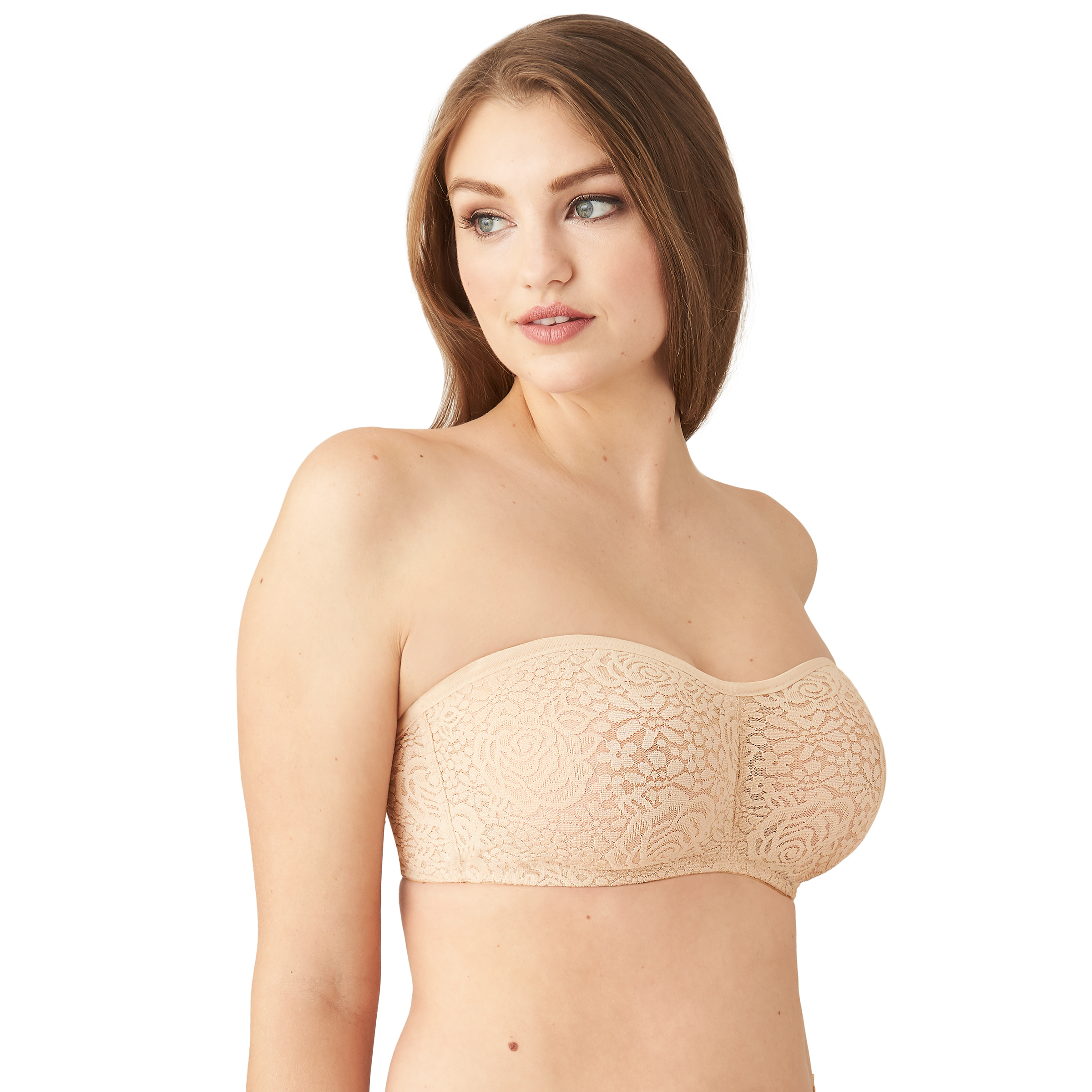 Wacoal 854205 or 65449 Halo LaceSeamless Underwire Strapless - Click Image to Close