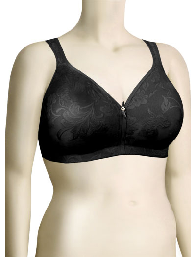 NWT Lunaire Bra 36C Black Stretchy Lace Adjustable Straps Underwire Support